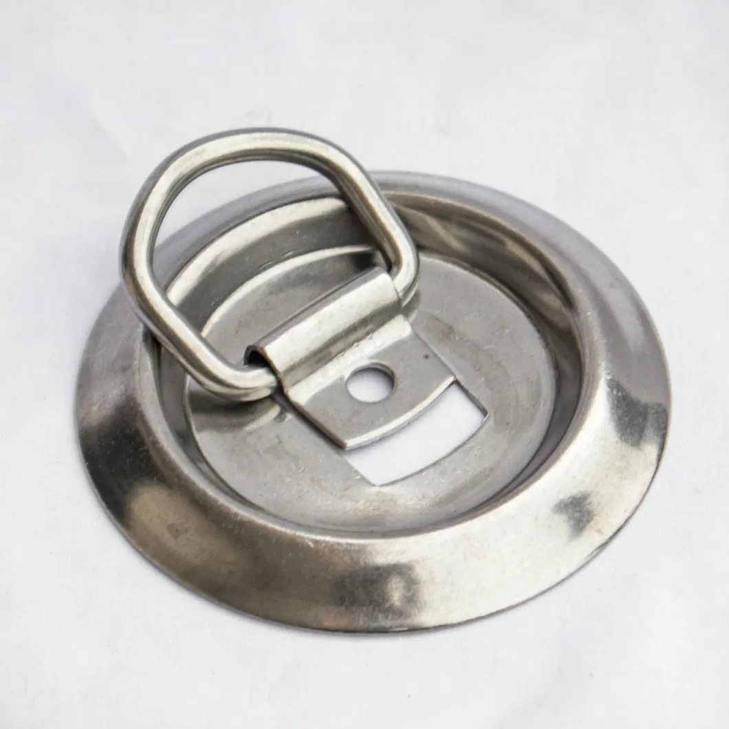 Stainless Steel Recessed Rope Ring, Heavy Duty Products, Forged Equipment Items, Hot Selling Trailer Truck Parts, Pan Fitting, 545kgs Capiciy 1200lbs